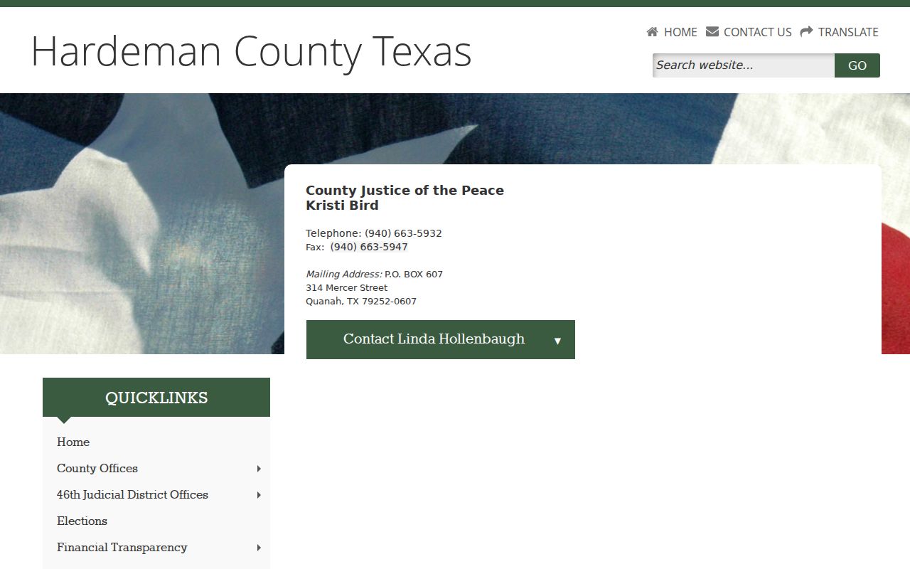 Hardeman County court docket Justice of the Peace contact